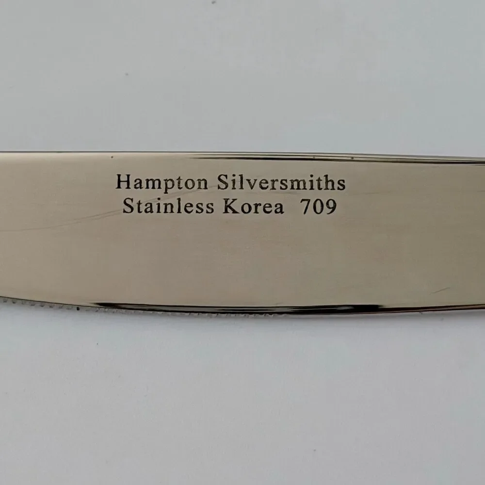 4pc Hampton Rachelle-Frost Dinner Knife/Forks/Butter Knife Stainless 18/10 Korea